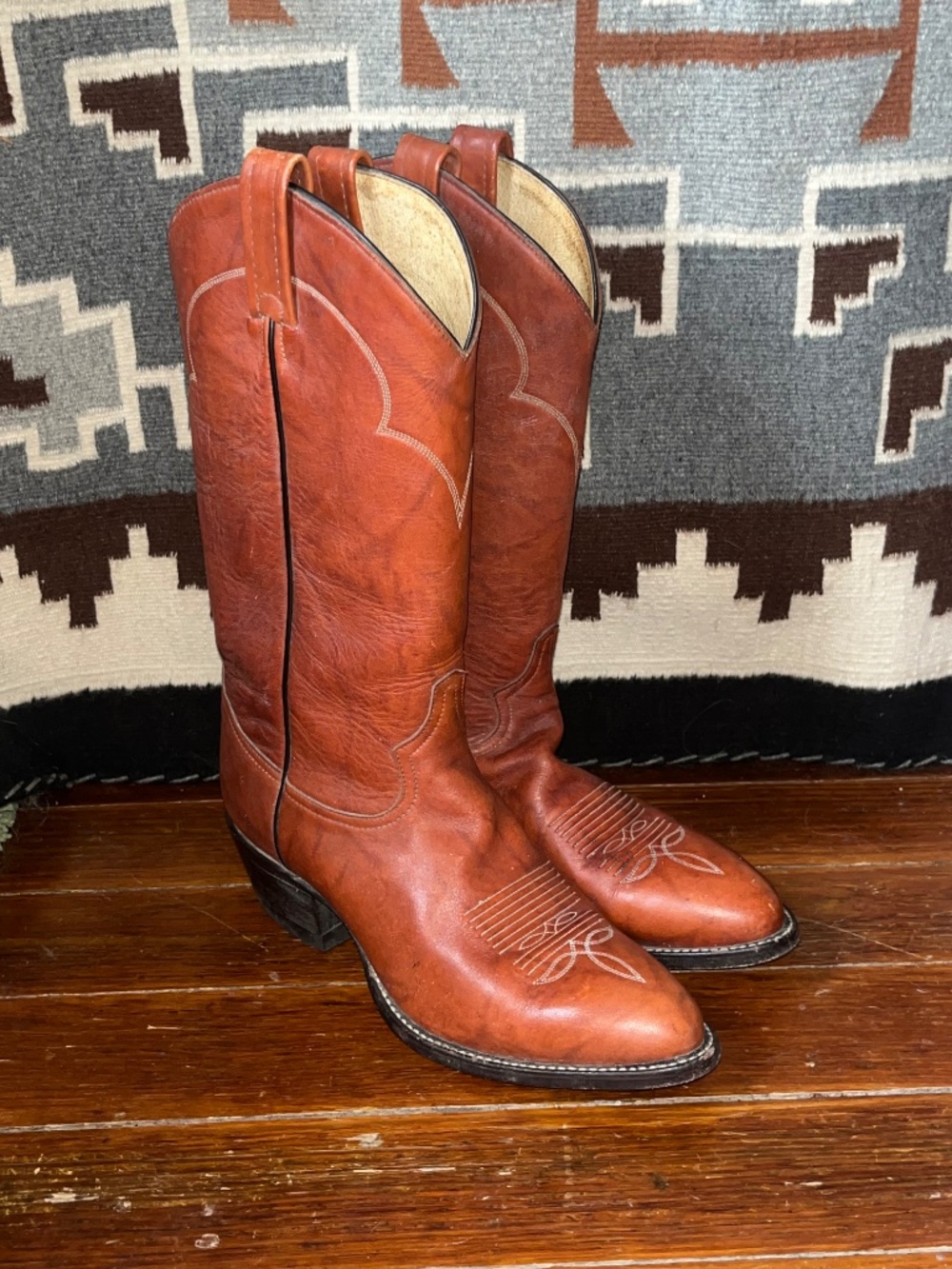 Vintage Tony Lama Cowboy Boots Size 8D